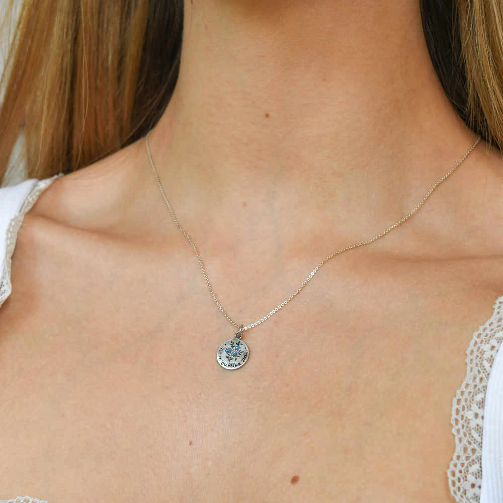 Antique French Forget-Me-Not Enamel Charm