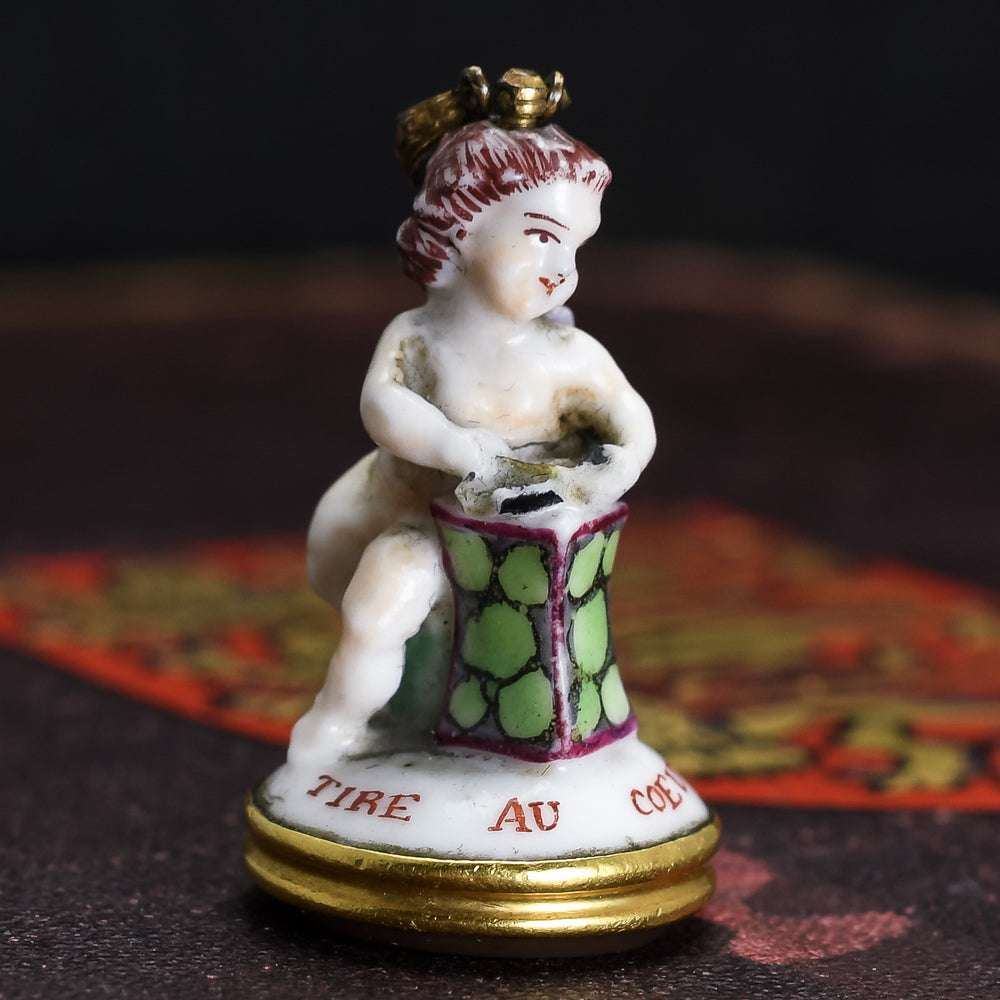 Georgian All For You Cupid Chelsea Seal Fob Pendant