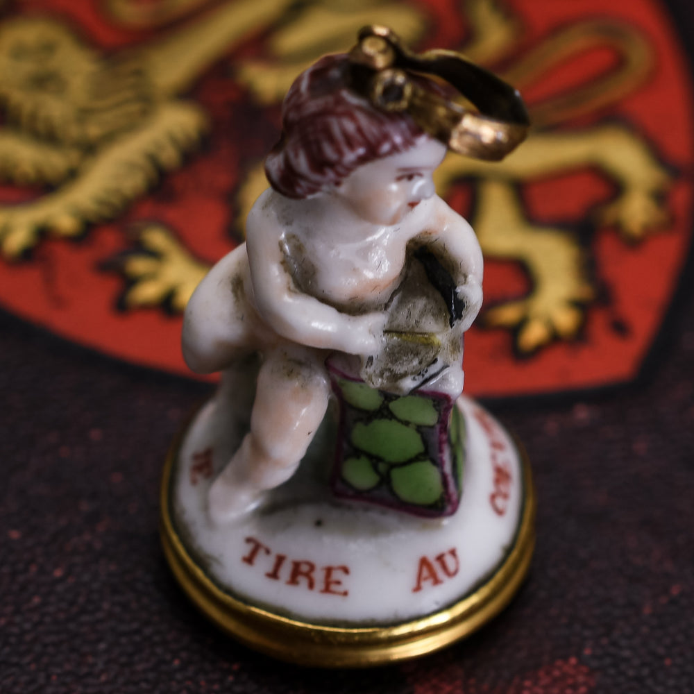 Georgian All For You Cupid Chelsea Seal Fob Pendant