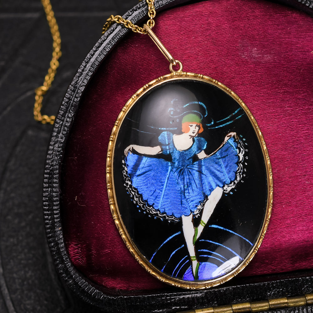 Victorian Butterfly Wing Ballerina Pendant