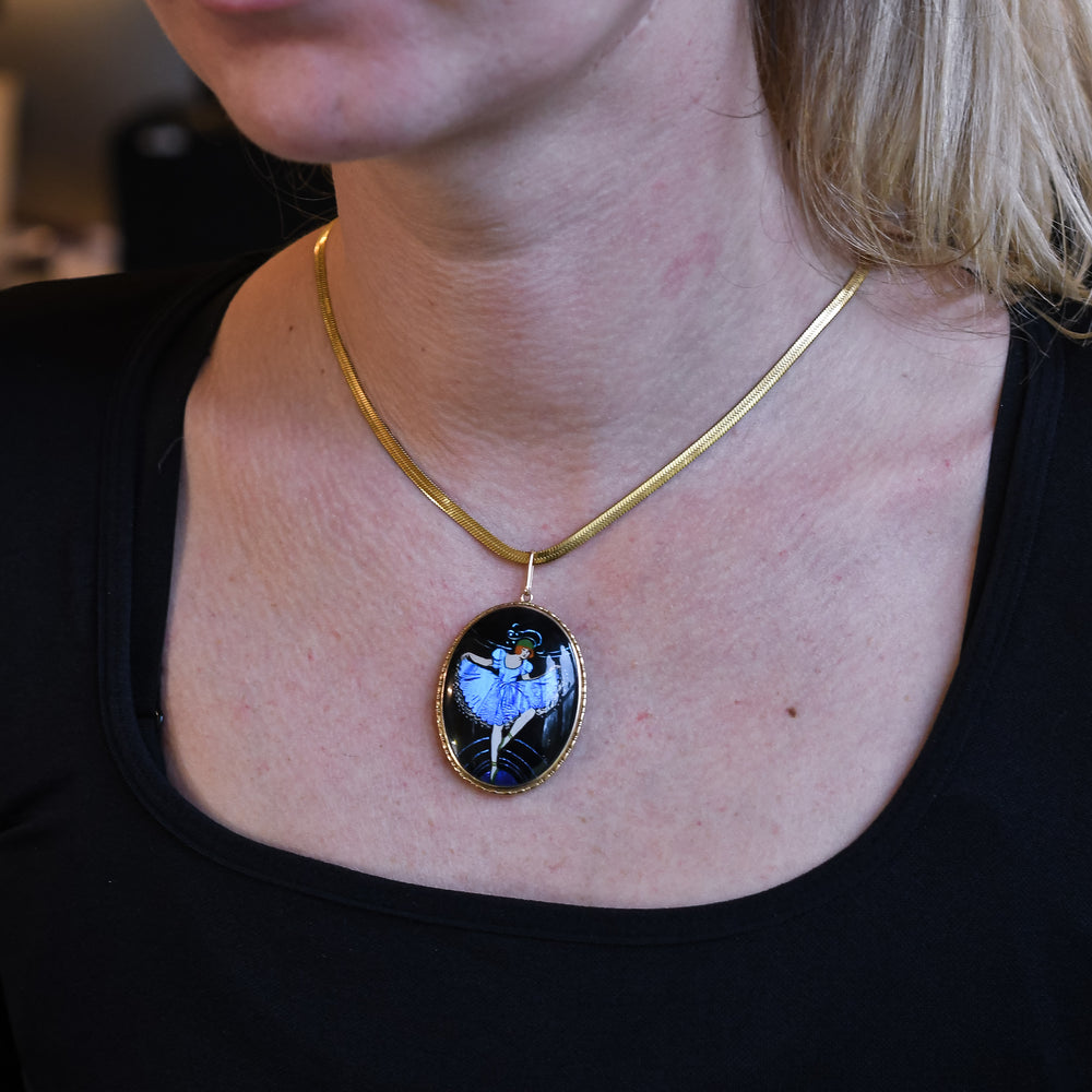 Victorian Butterfly Wing Ballerina Pendant