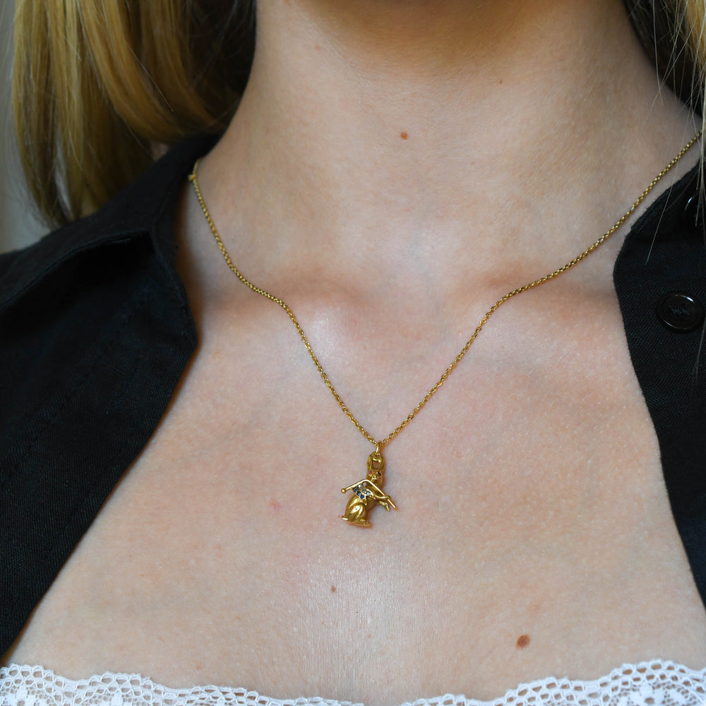 Victorian Diamond, Sapphire & Ruby Charm