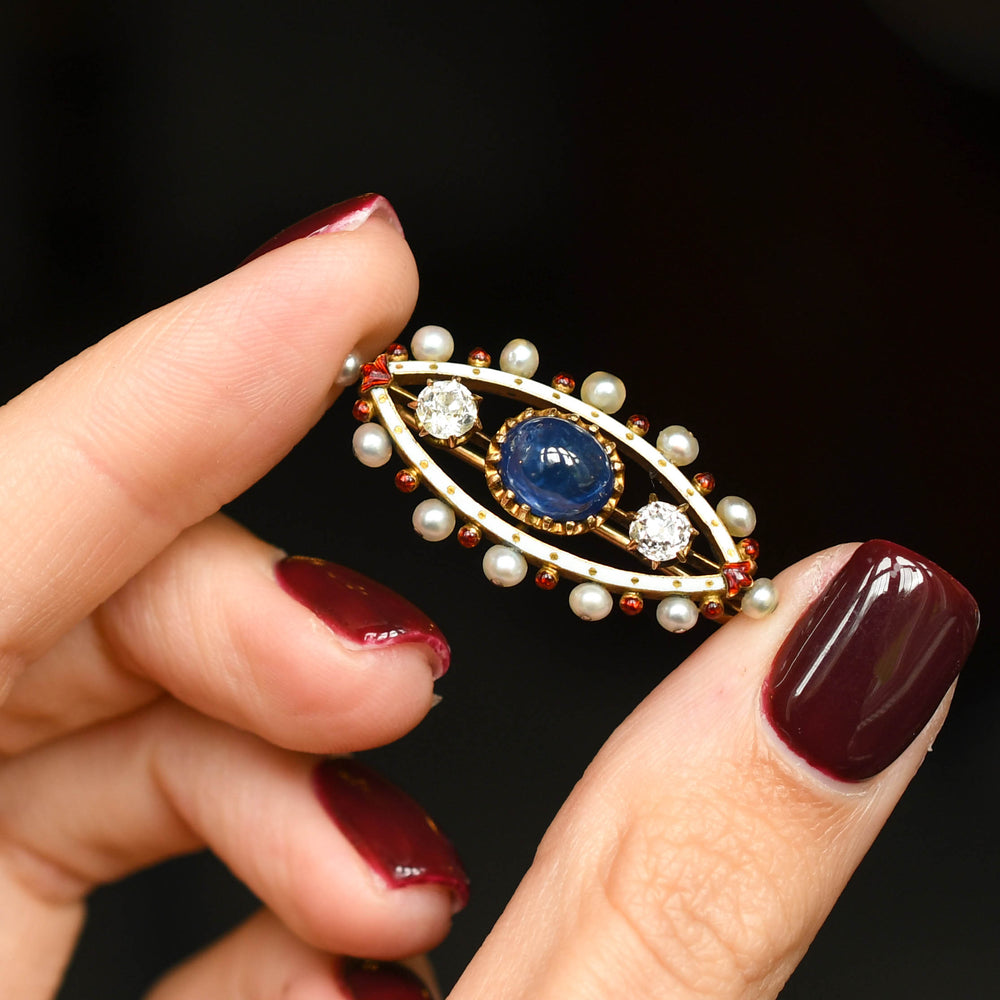 Victorian Multi-Gem & Enamel