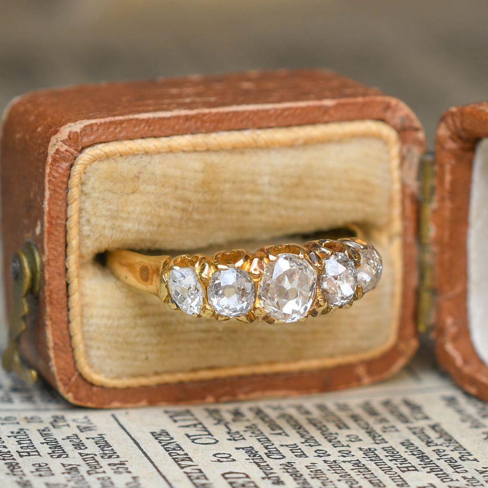 Victorian Diamond 5-Stone Ring