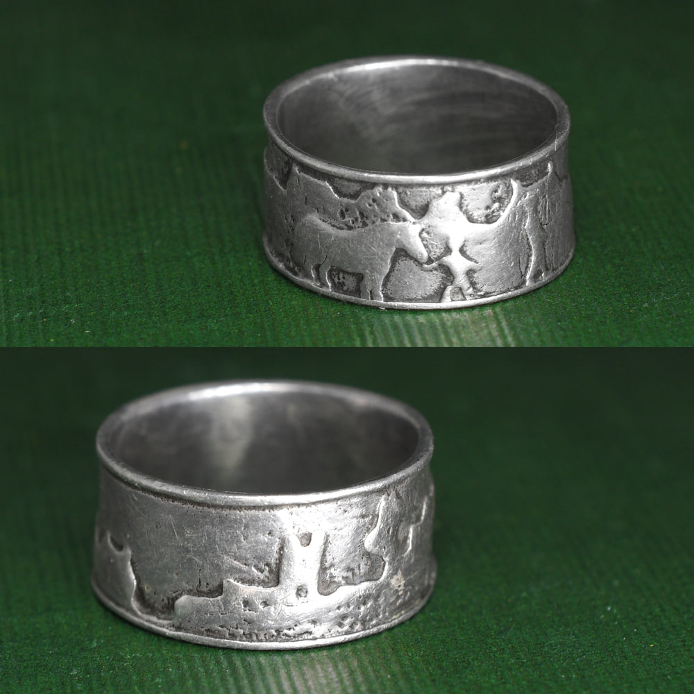 1970s Pastoral Scene Ring