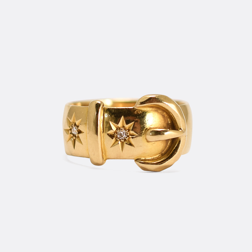 Antique Diamond Buckle Ring