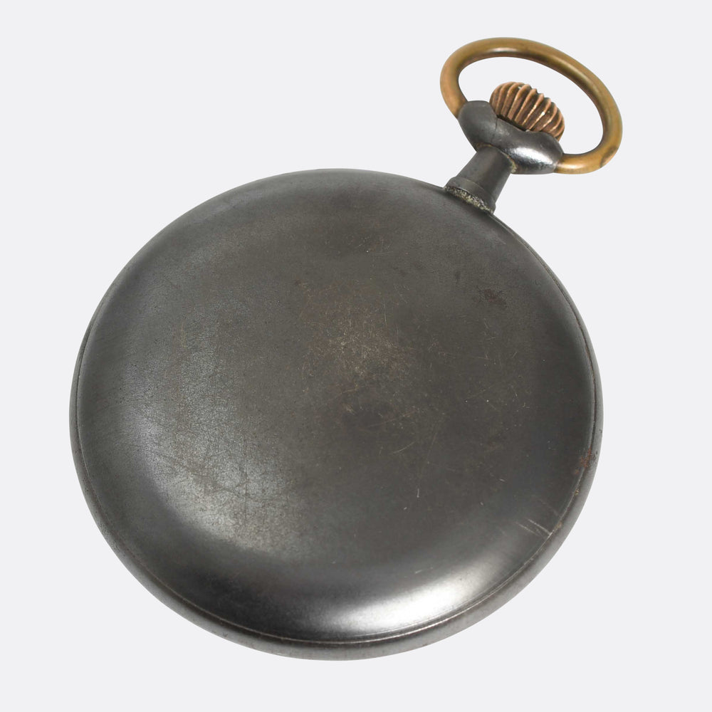 Antique Gunmetal Monaco Roulette Game Pocket Fob
