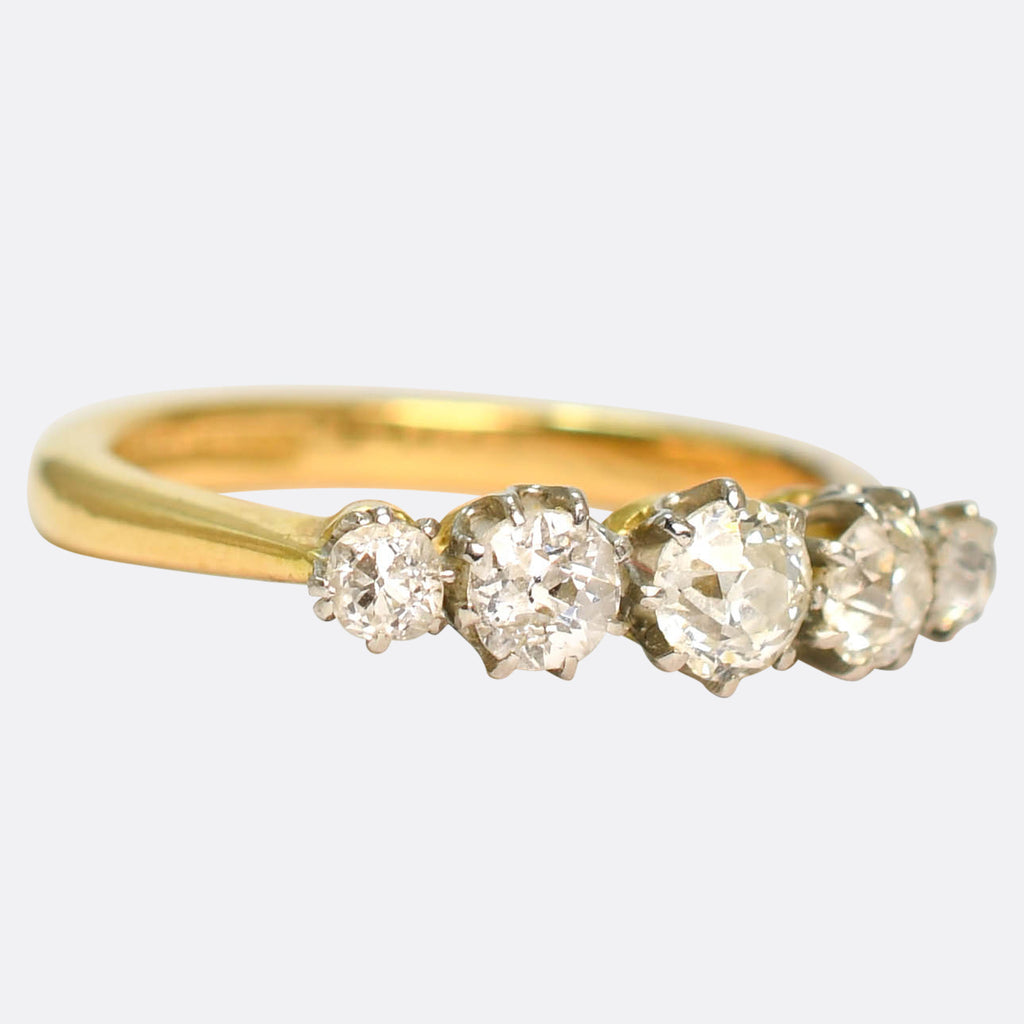 Butterlaneantiques Com Art Deco Stone Diamond Ring Antique Old Cut