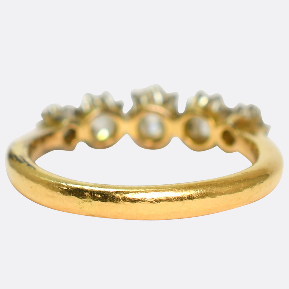 Antique Old Cut Diamond 5-Stone Ring