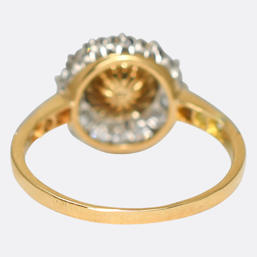 Antique Pearl & Diamond Cluster Ring