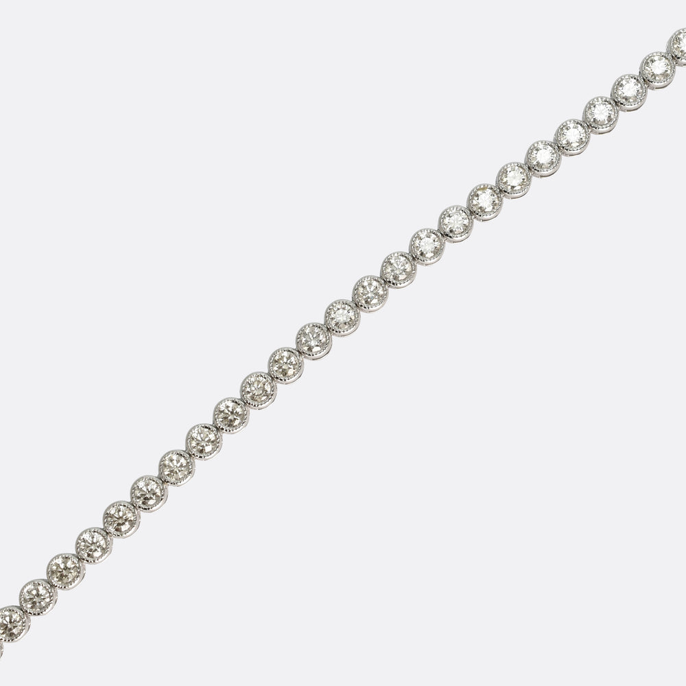 Art Deco 3.5ct Diamond Line Bracelet