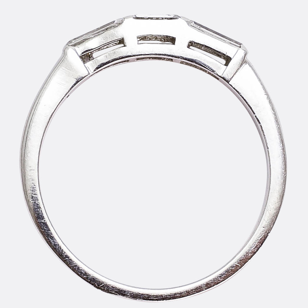 Art Deco Baguette Cut Diamond Ring