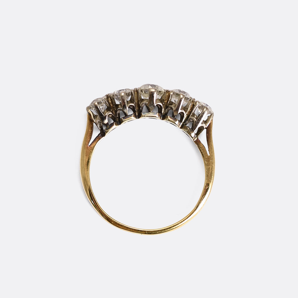 Art Deco Diamond 5-Stone Ring