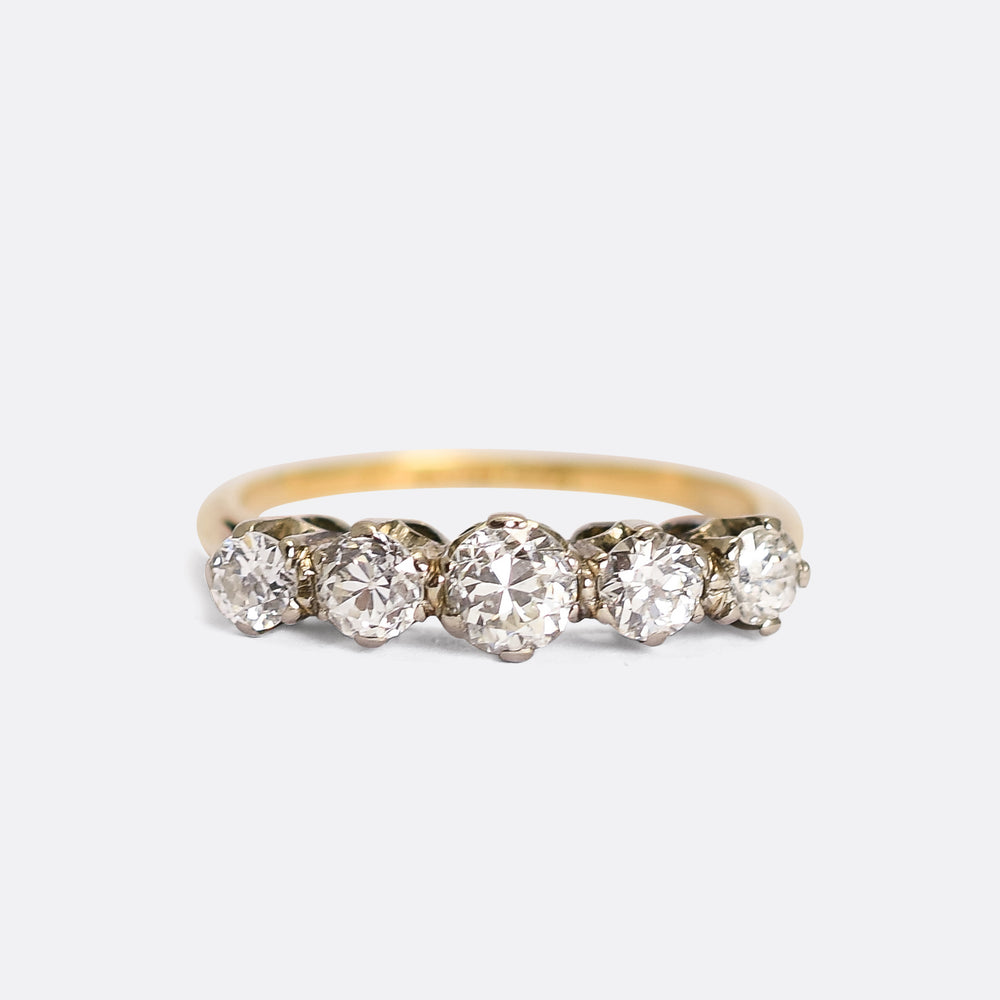 Art Deco Diamond 5-Stone Ring