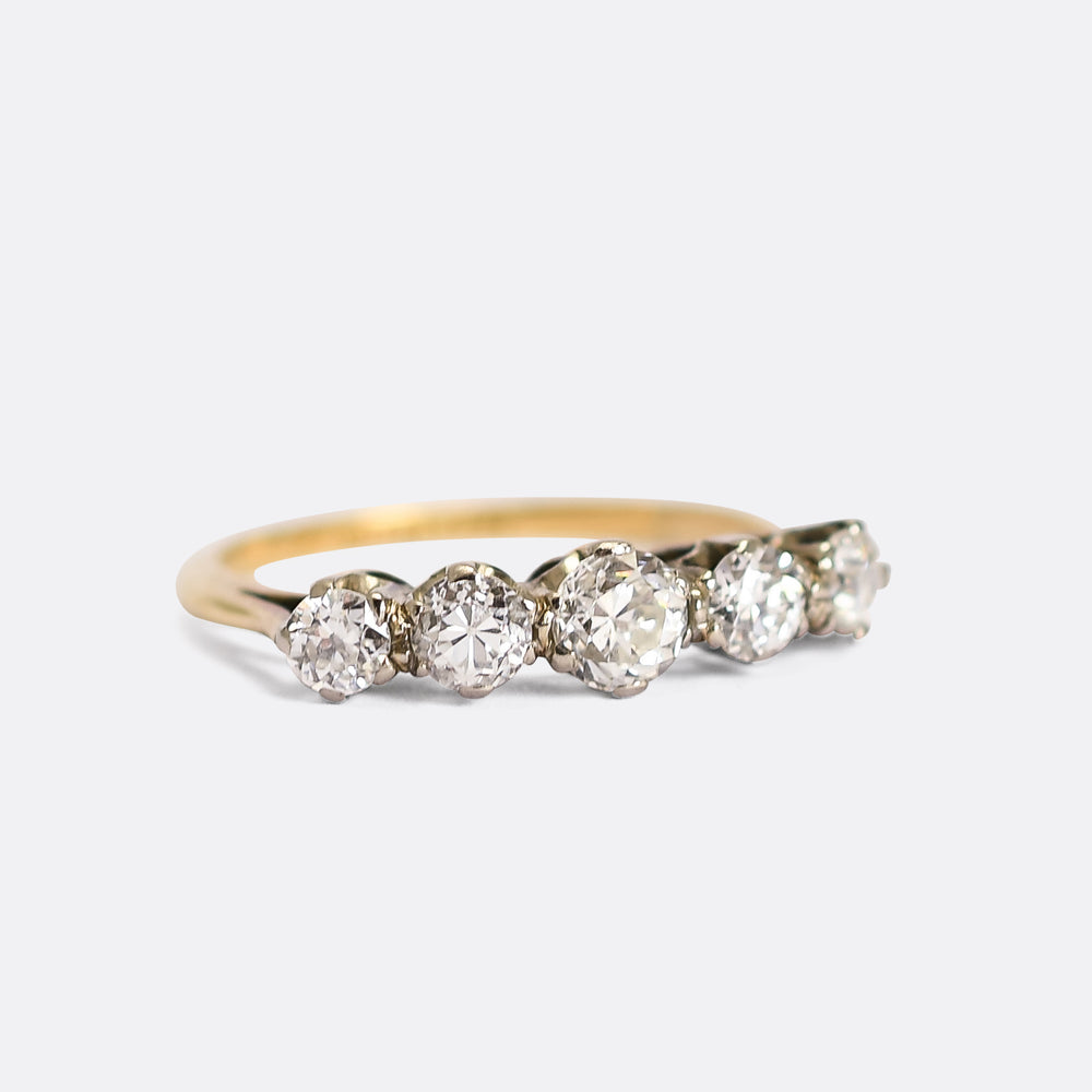 Art Deco Diamond 5-Stone Ring
