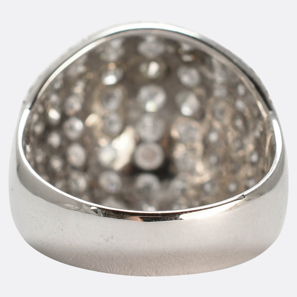 Art Deco Diamond Bombé Ring