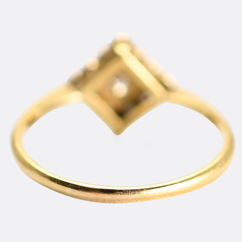 Art Deco Diamond Cluster Ring