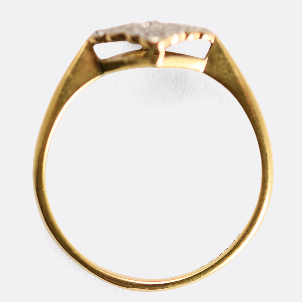 Art Deco Diamond Cluster Ring