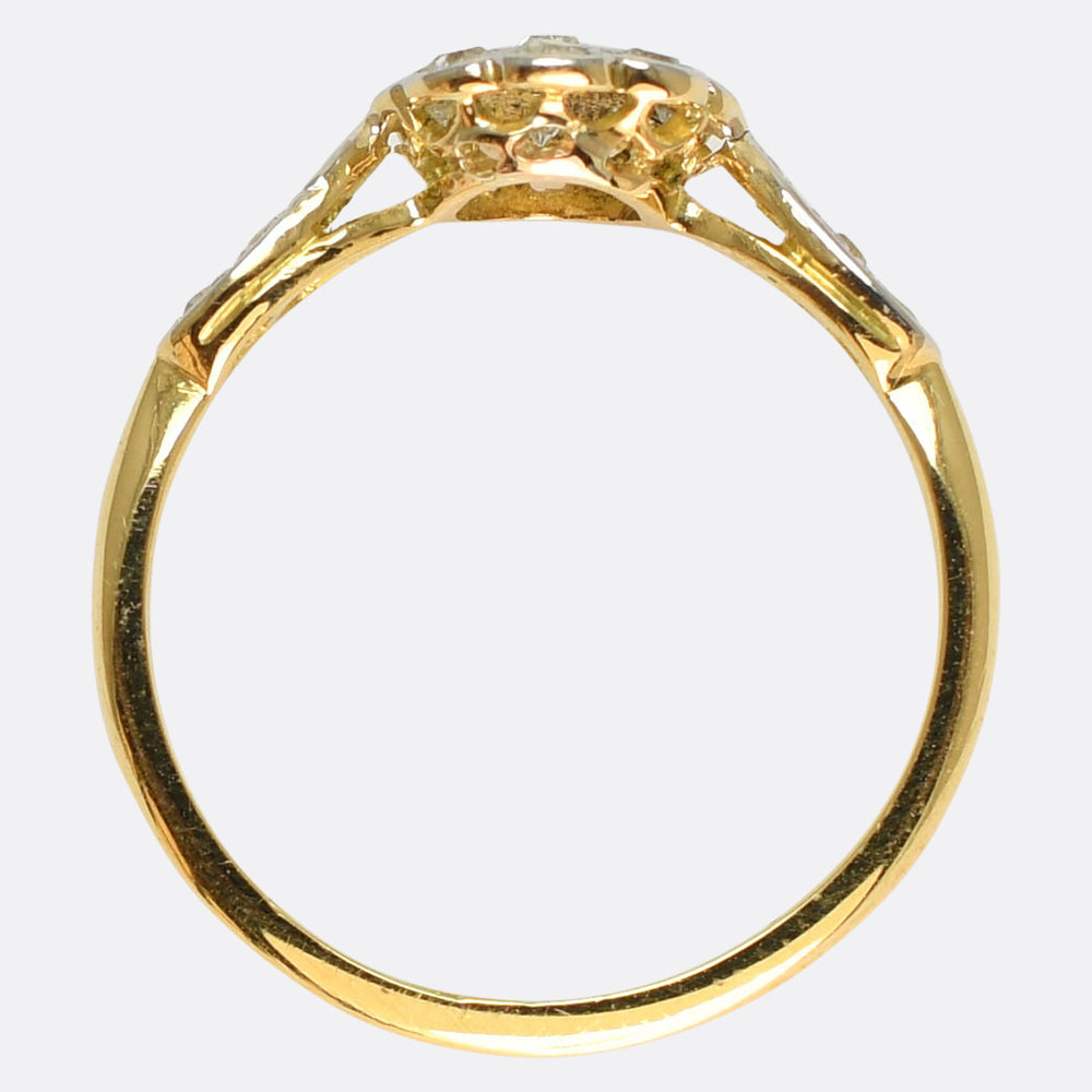 Art Deco Diamond Daisy Cluster Ring