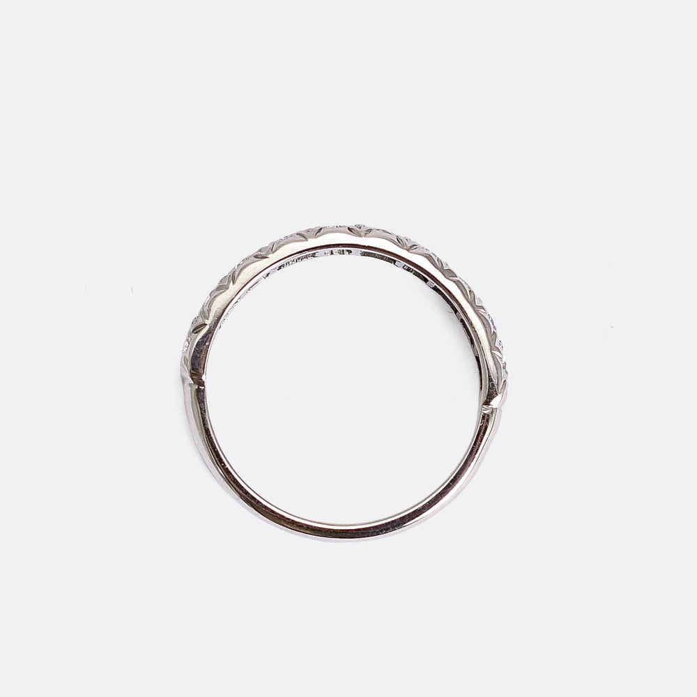 Art Deco Diamond Half Eternity Ring