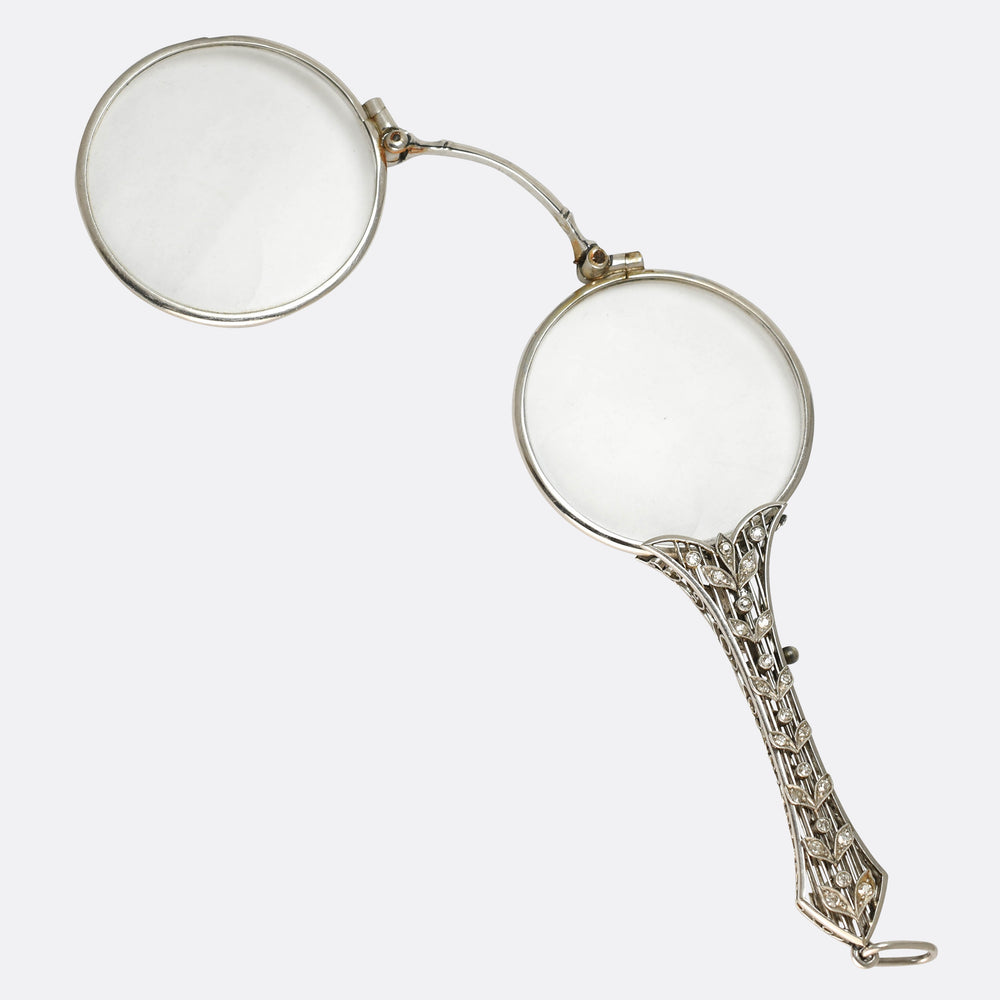 Art Deco Diamond Platinum Lorgnette