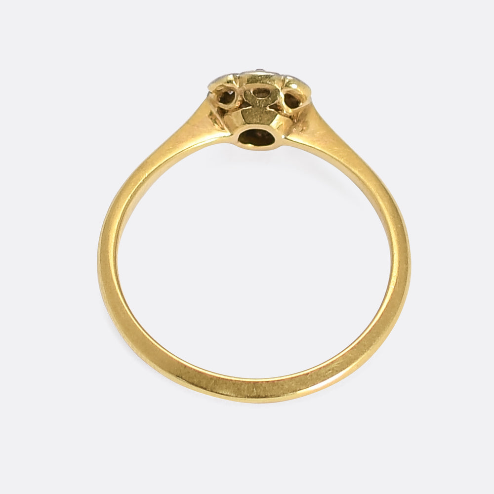 Art Deco Diamond Square Cluster Ring