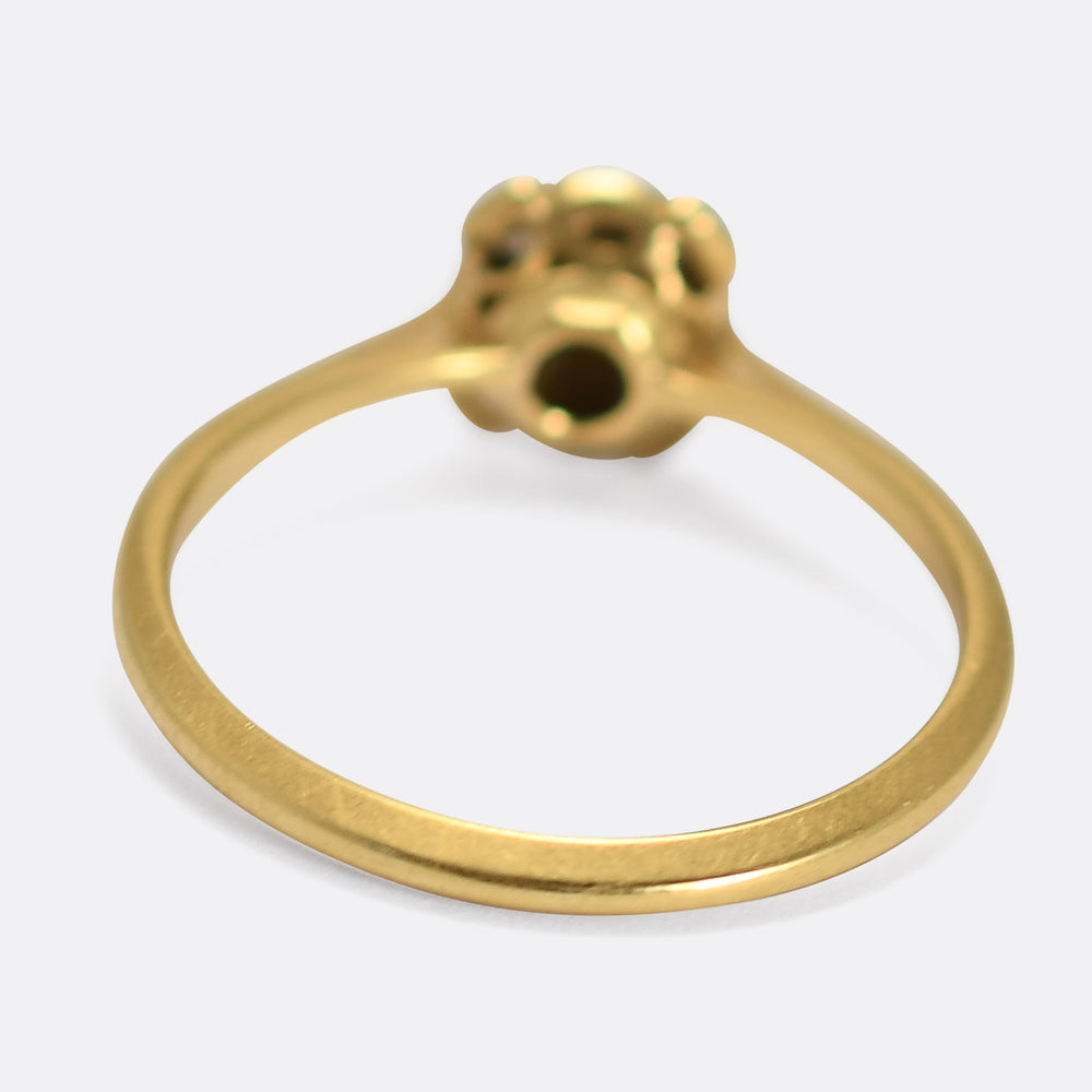 Art Deco Diamond Square Cluster Ring