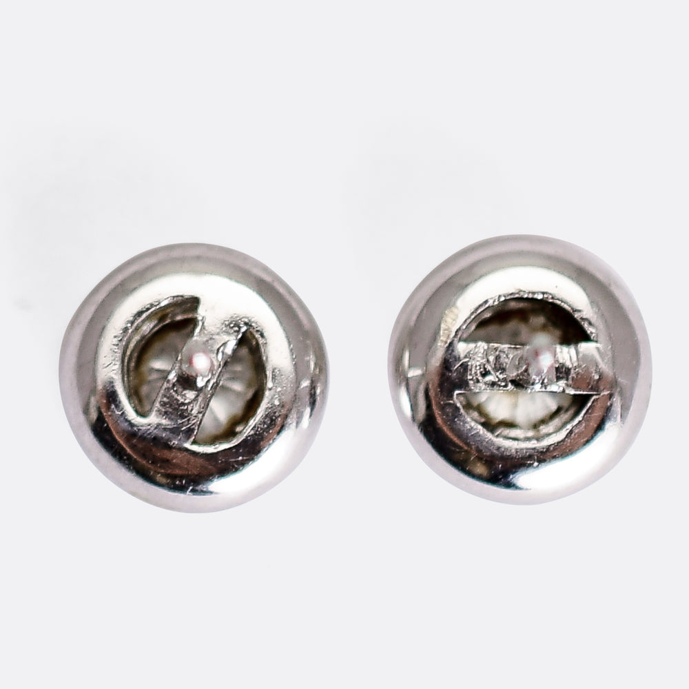 Art Deco Diamond Stud Earrings