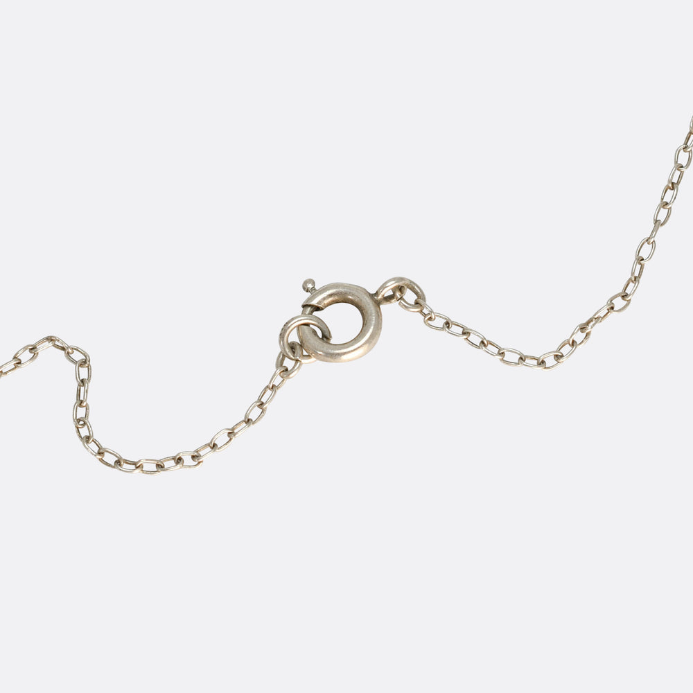 Art Deco Harlequin Paste Drop Necklace