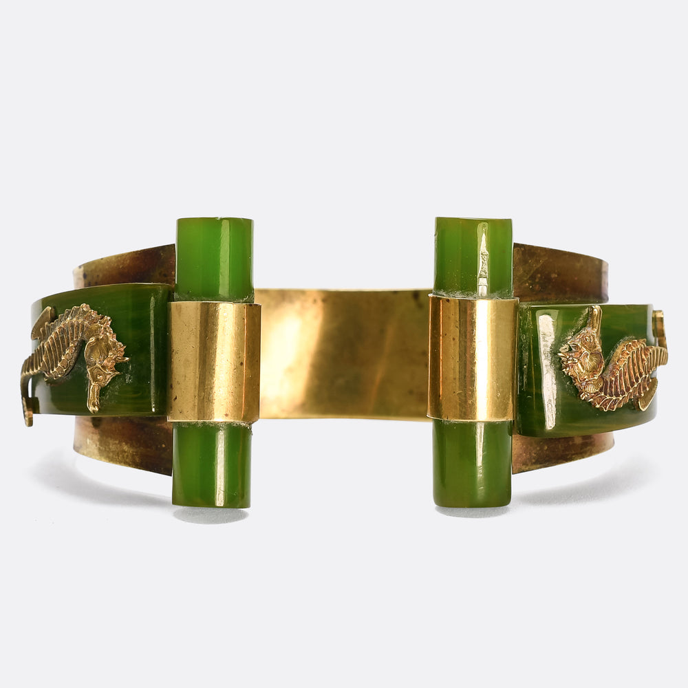 Art Deco Jean Painlevé Bakelite Seahorse Bangle