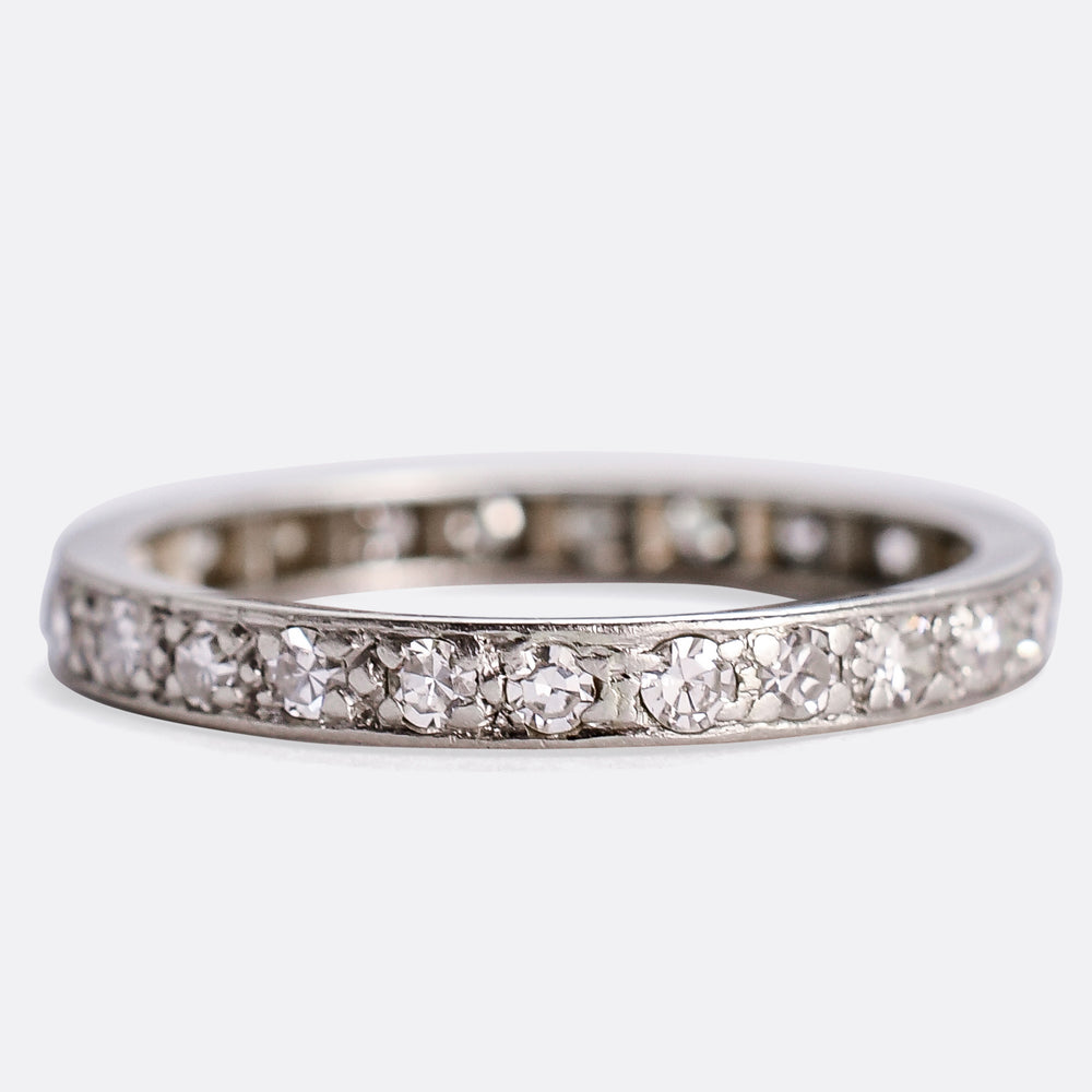Art Deco Platinum Diamond Eternity Ring
