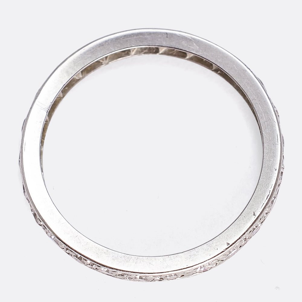 Art Deco Platinum Diamond Eternity Ring