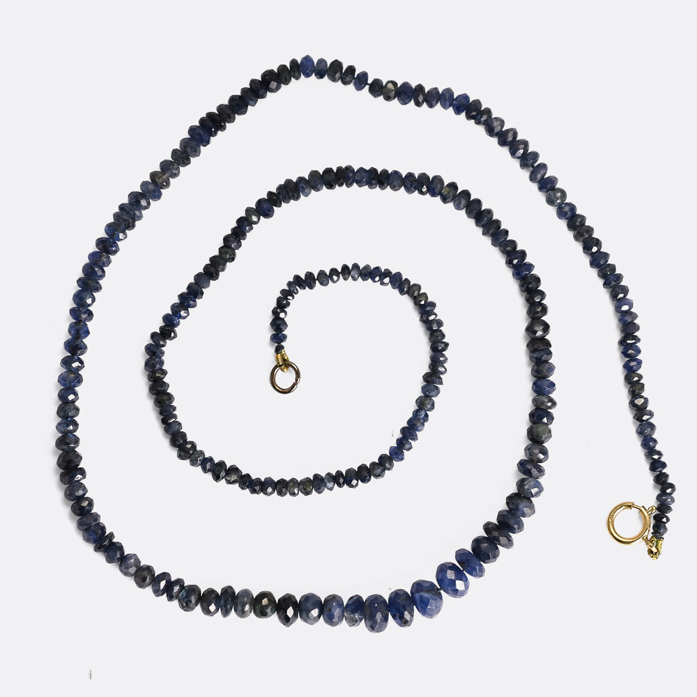Art Deco String Of Sapphires Necklace