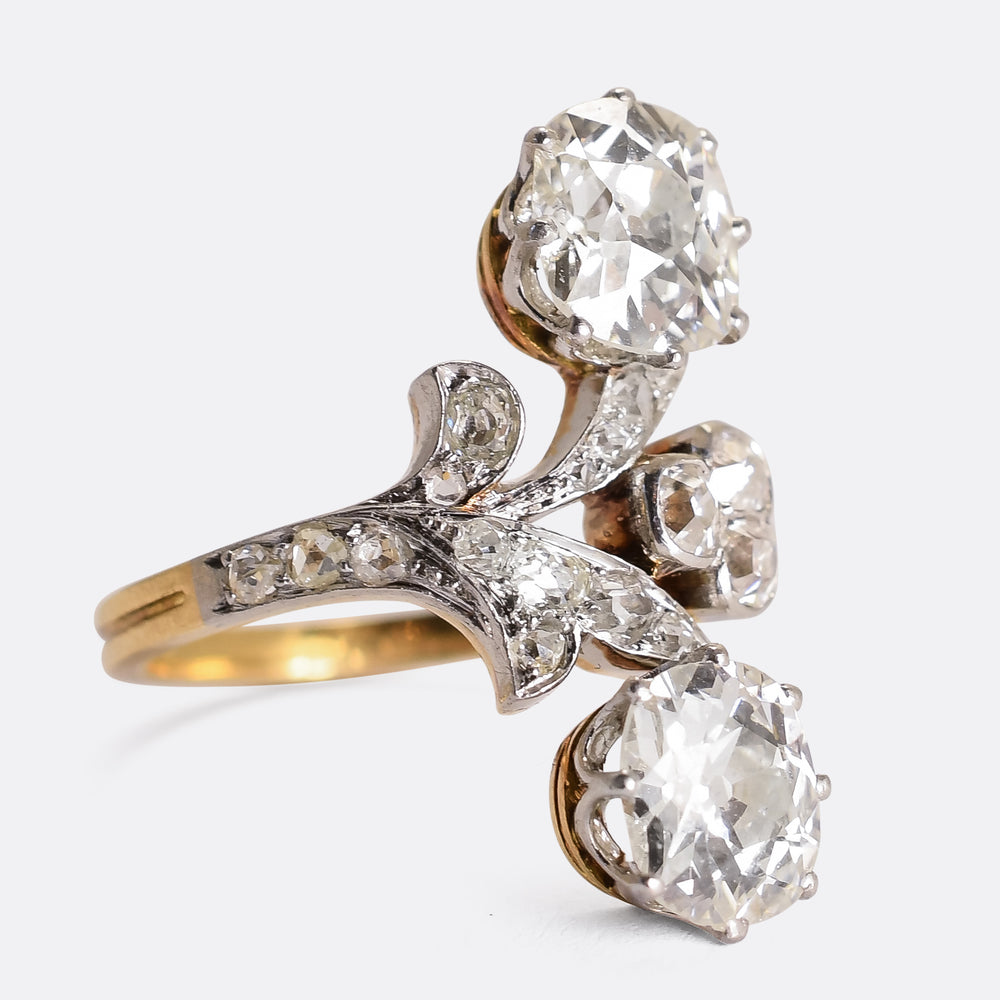 Belle Époque Diamond Toi et Moi Ring