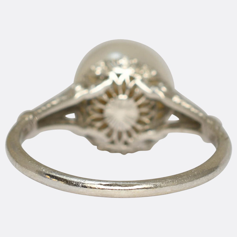 Belle Époque Natural Pearl & Diamond Ring