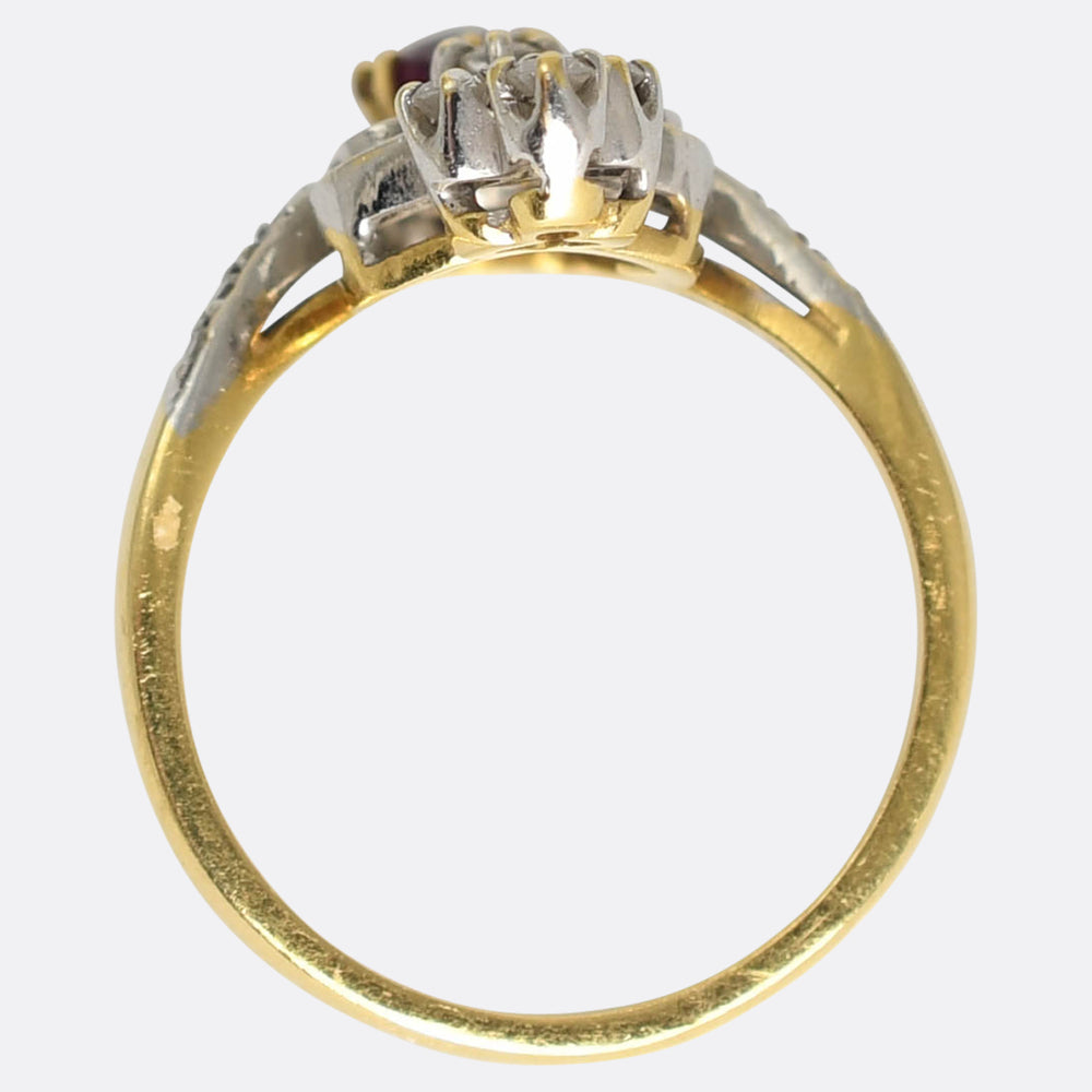 Belle Époque Ruby & Diamond Spray Ring