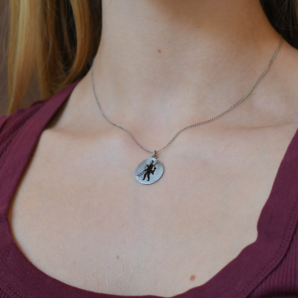 Edwardian Lucky Chimney Sweep Pendant & Chain