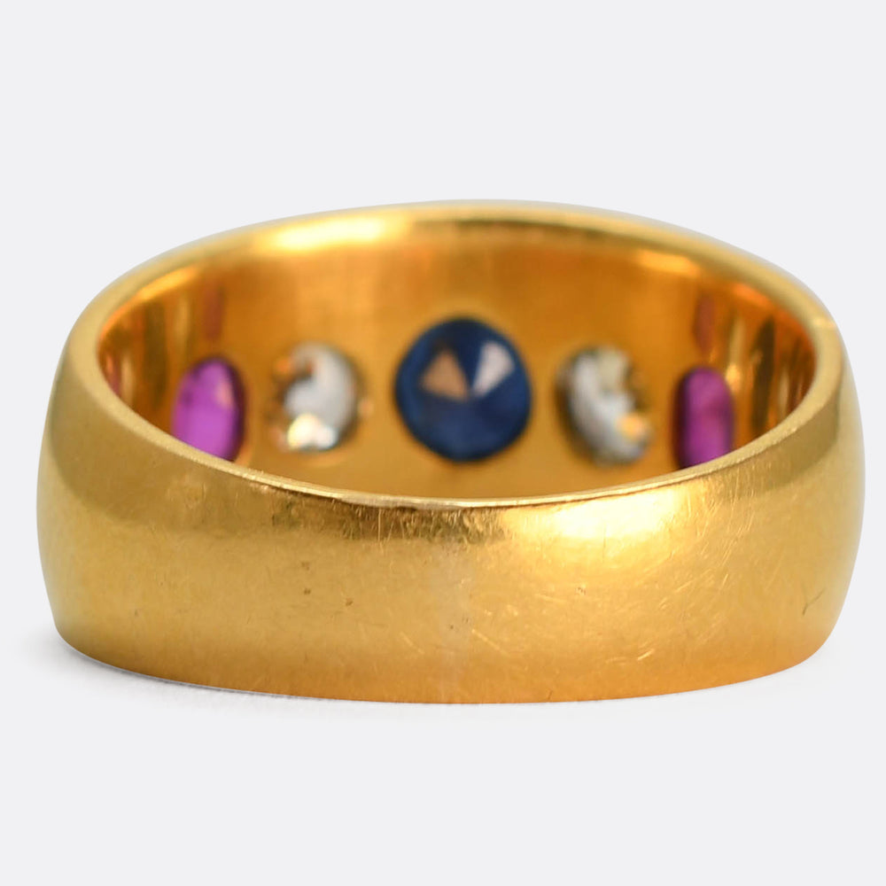 Edwardian Natural Pearl & Diamond Cluster Ring