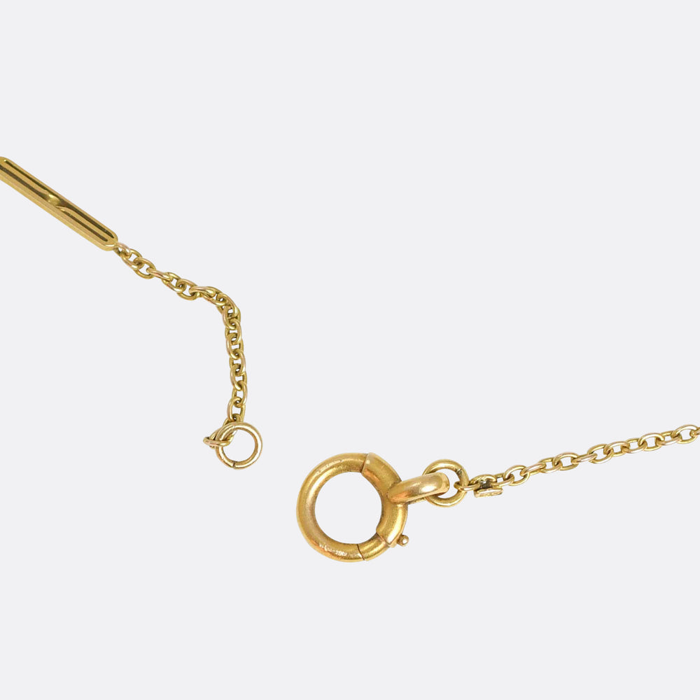 Edwardian 15k Gold Chain Necklace