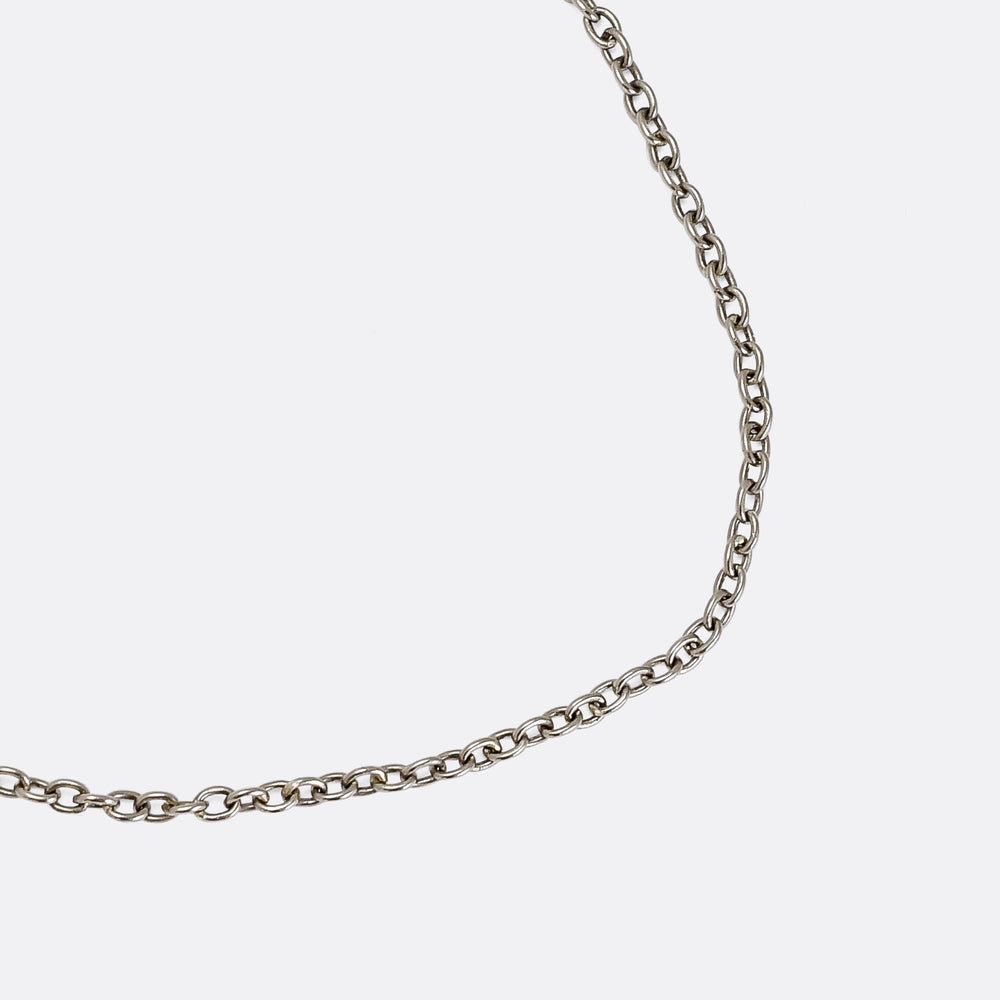 Edwardian Boucheron Diamond & Pearl Chain
