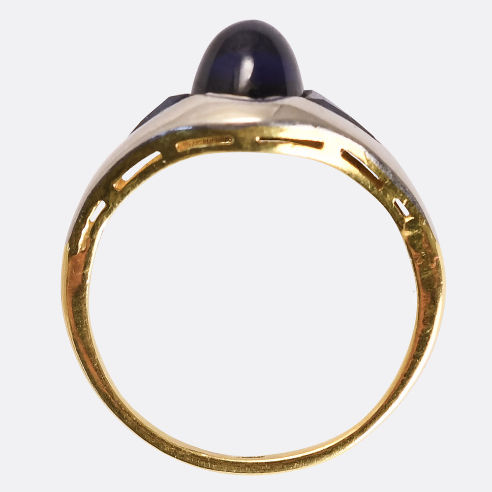 Edwardian French Sapphire Sugarloaf Ring