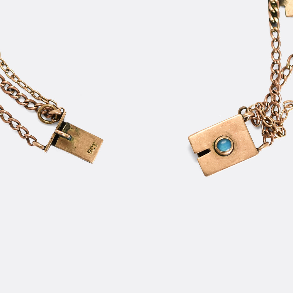 Edwardian Gold Auld Lang Syne Bracelet