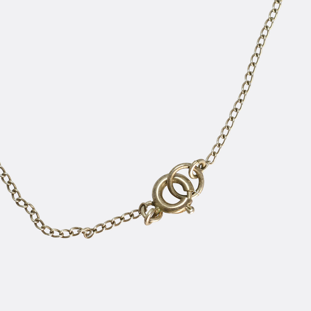 Edwardian Lucky Chimney Sweep Pendant & Chain