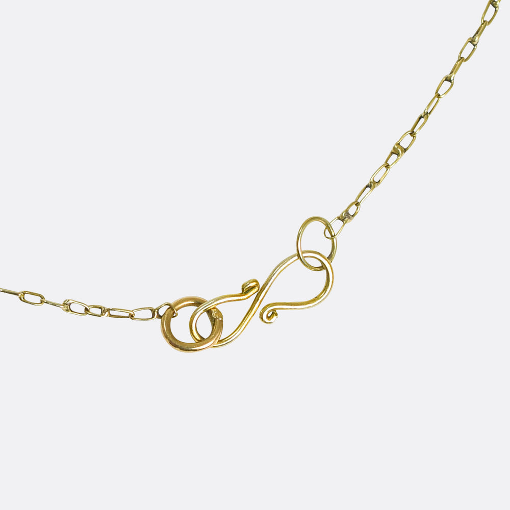 Edwardian Moonstone Fringe Necklace