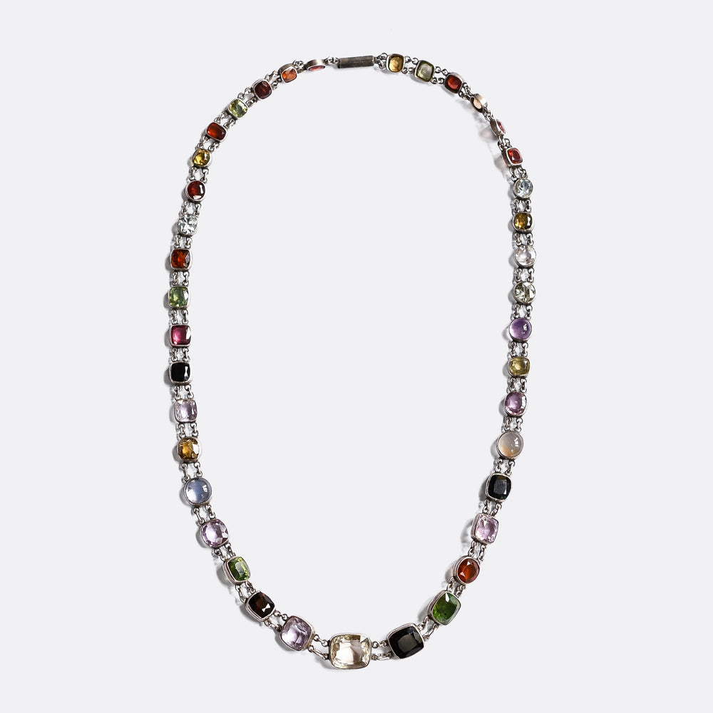 Edwardian Multi-Gem Necklace
