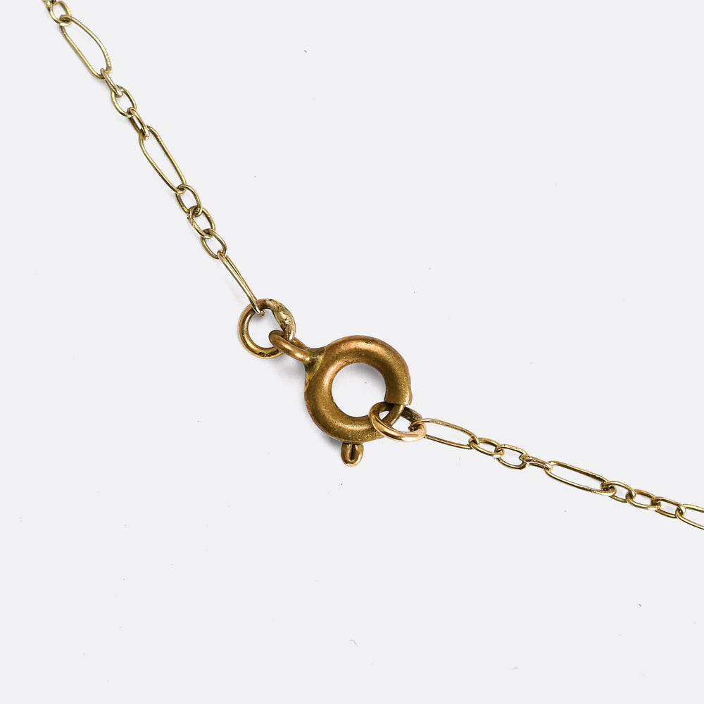 Edwardian Multigem Fringe Necklace