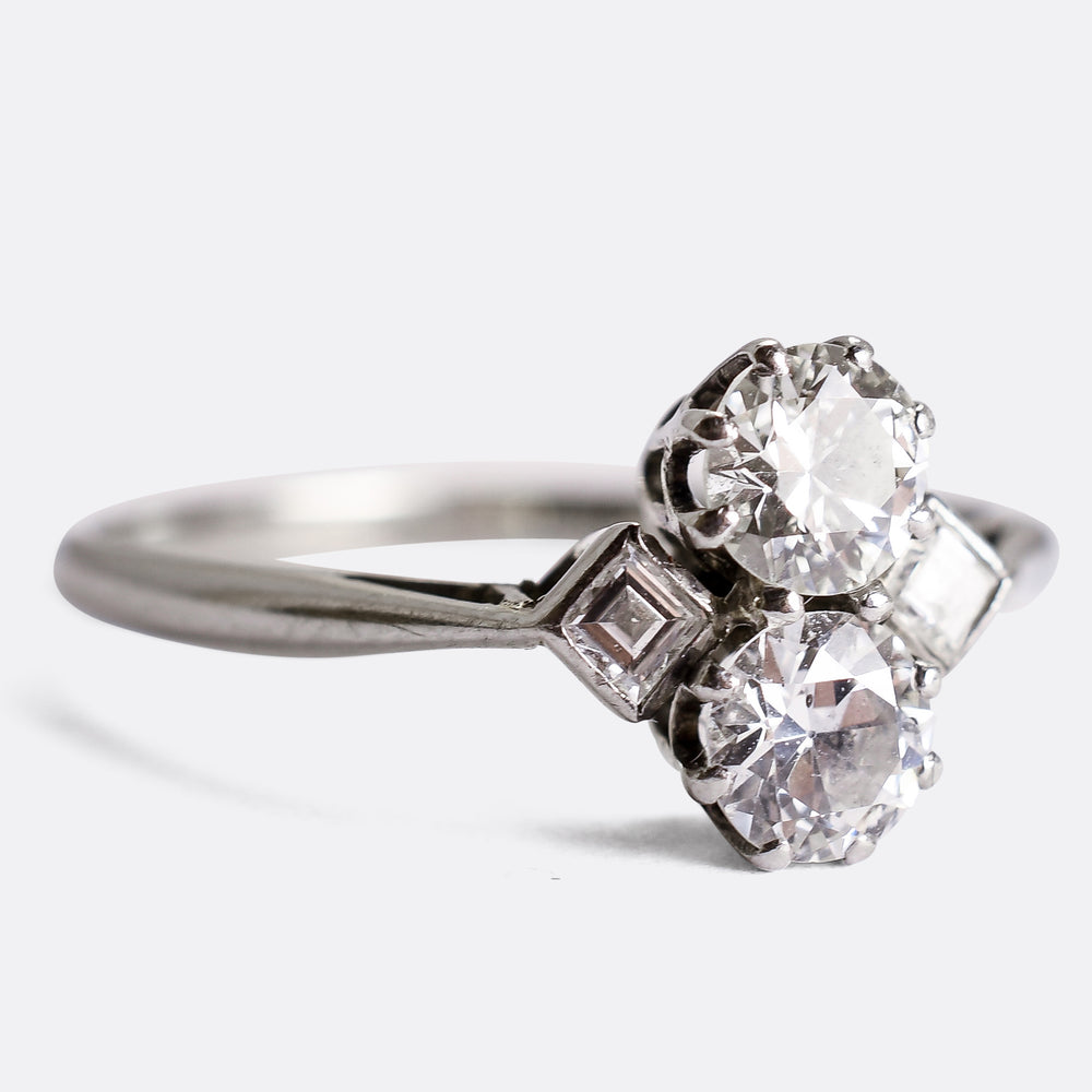 Edwardian Two-Stone Diamond Ring
