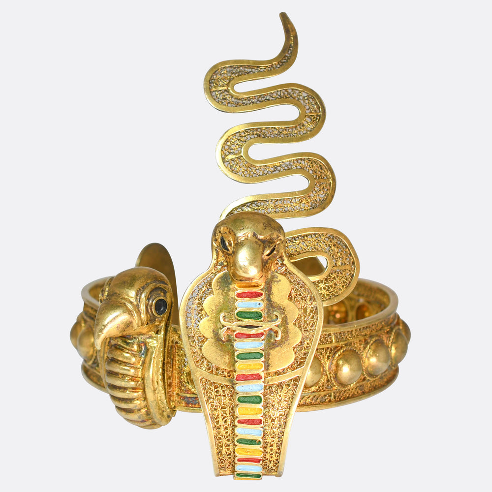 Egyptian Revival 1930's Diadem of Tutankhamun Bangle