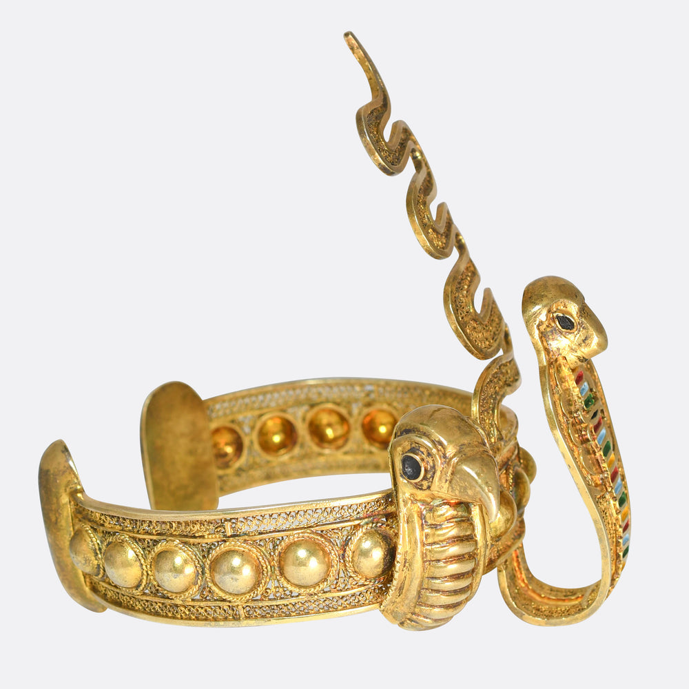 Egyptian Revival 1930's Diadem of Tutankhamun Bangle
