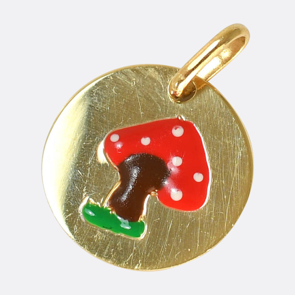 Enamel Fly Agaric Mushroom Charm